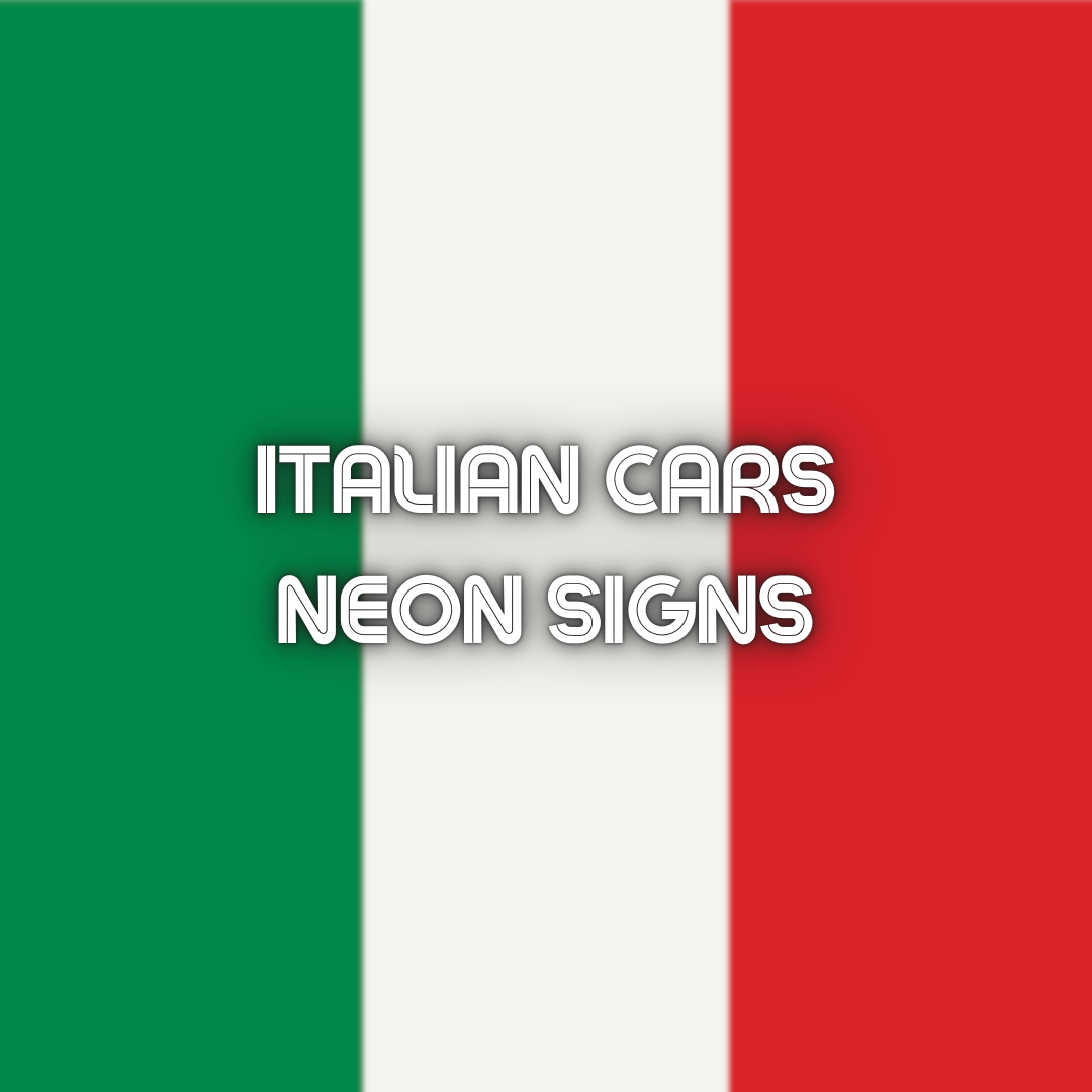 Italian Cars Neon Signs