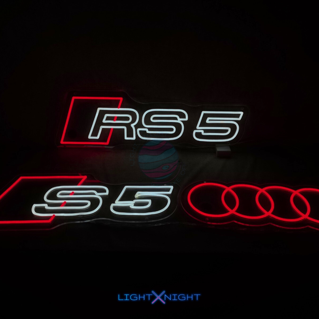 Audi Rings Neon Sign