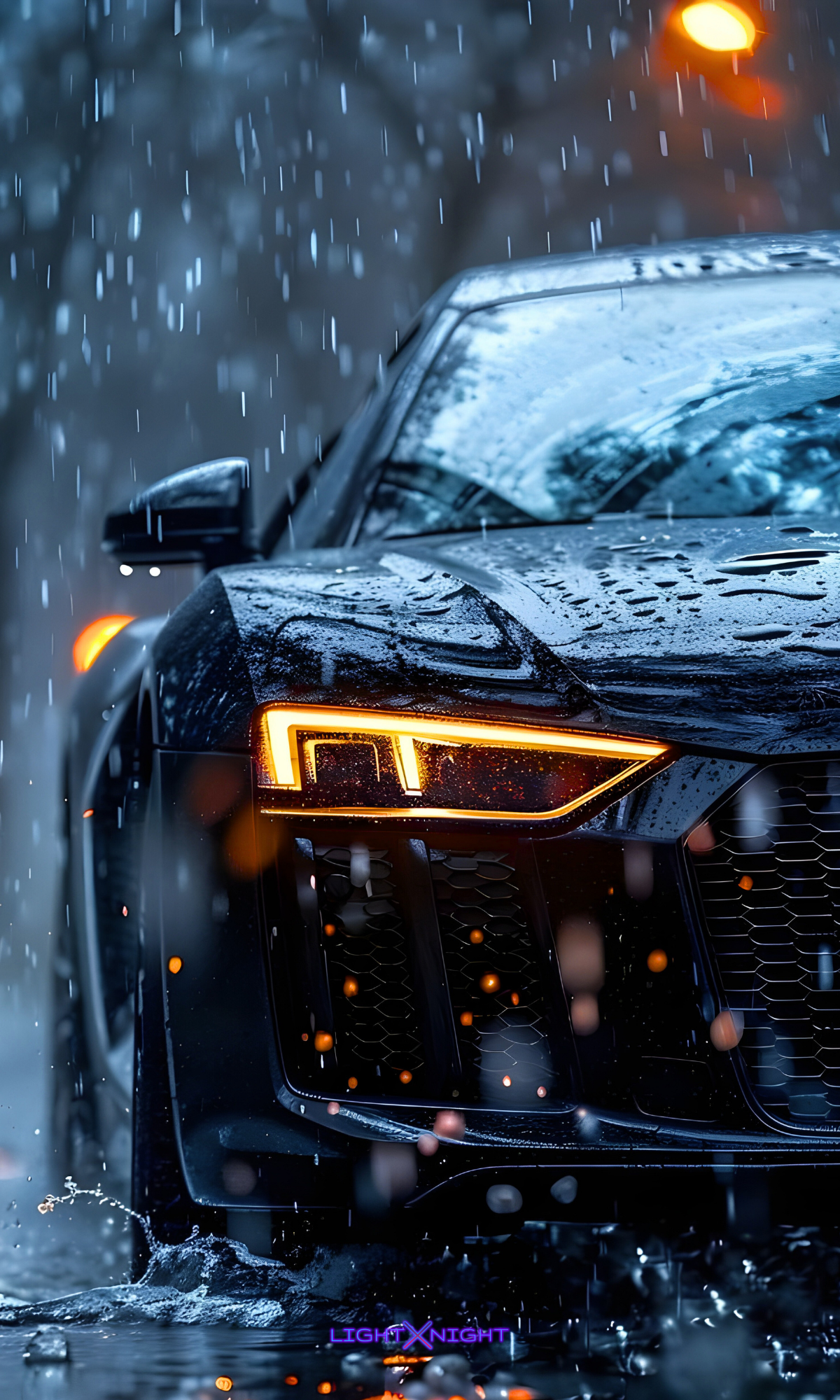 Audi R8 Neon Poster