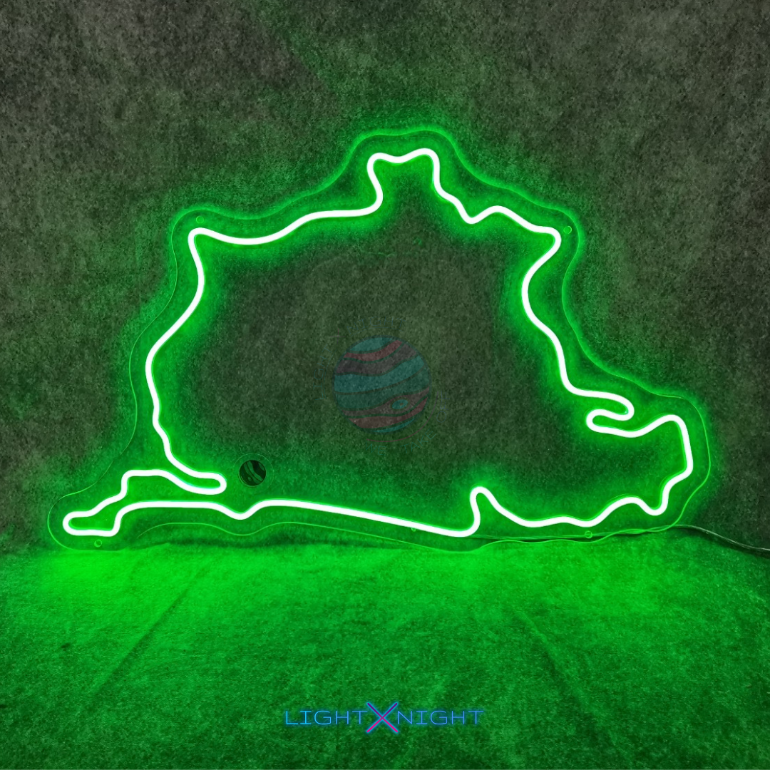 Nürburgring Race Track Neon Sign