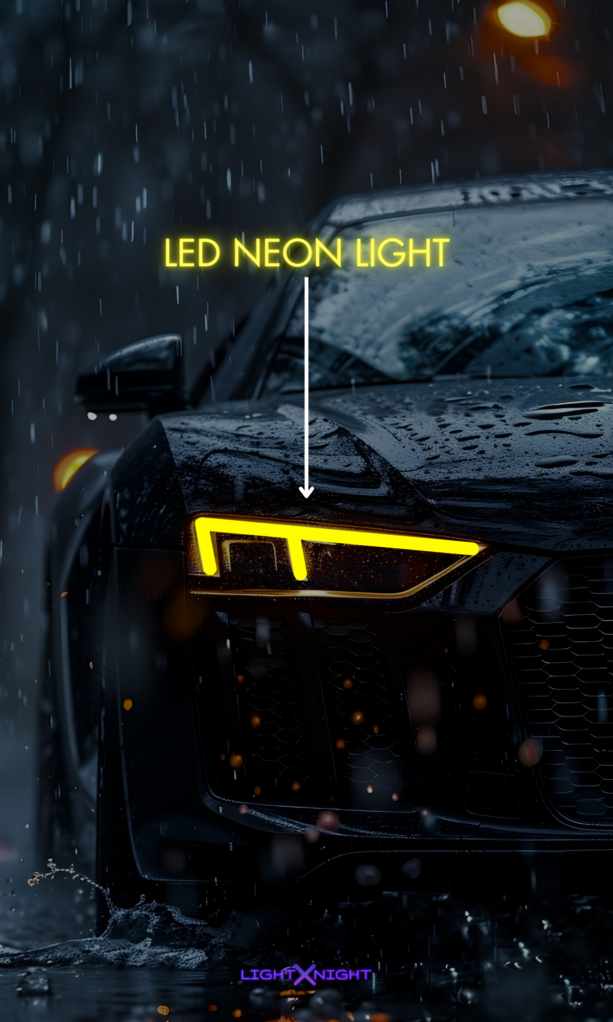 Audi R8 Neon Poster