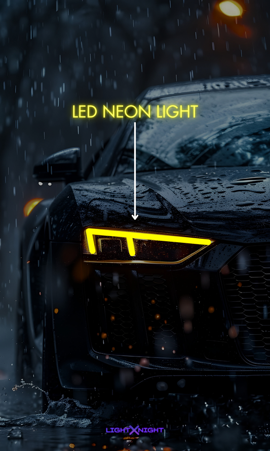 Audi R8 Neon Poster