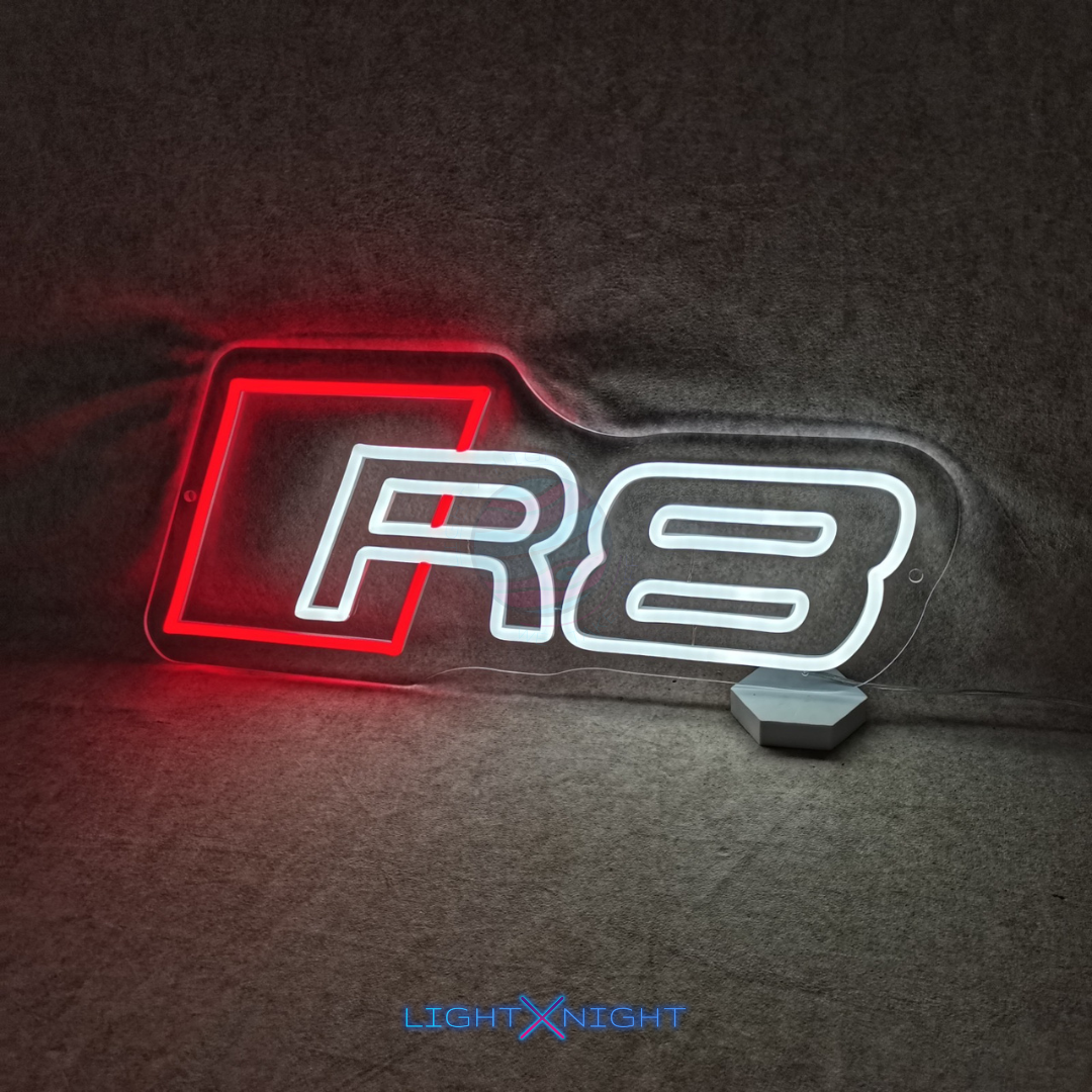 Audi R8 Led Neon Sign, Audi R8 Neon Light, Light X Night Audi R8 Neon Sign