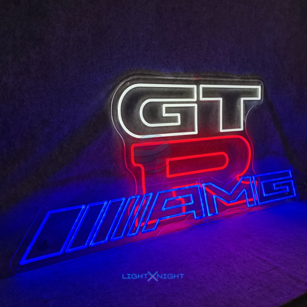 AMG Neon Sign, AMG Led Neon Sign, AMG Mercedes Decoration, AMG Neon Light