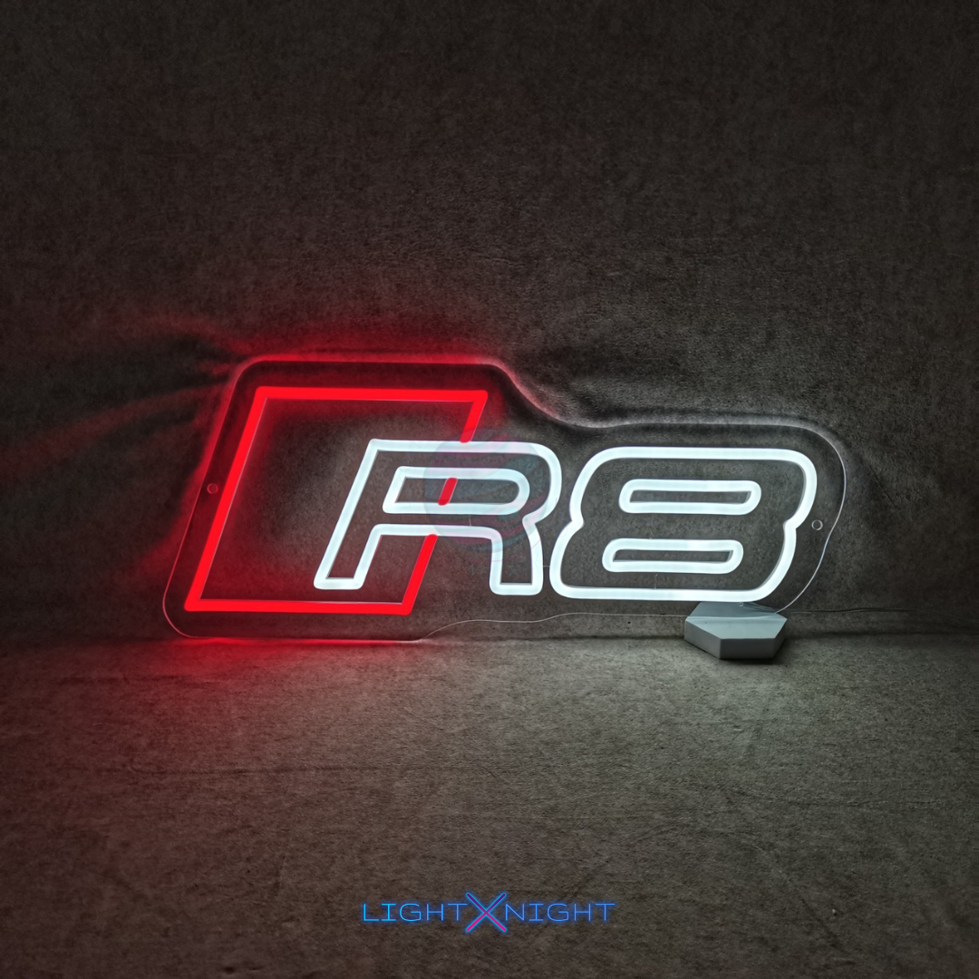 Audi R8 Led Neon Sign, Audi R8 Neon Light, Light X Night Audi R8 Neon Sign