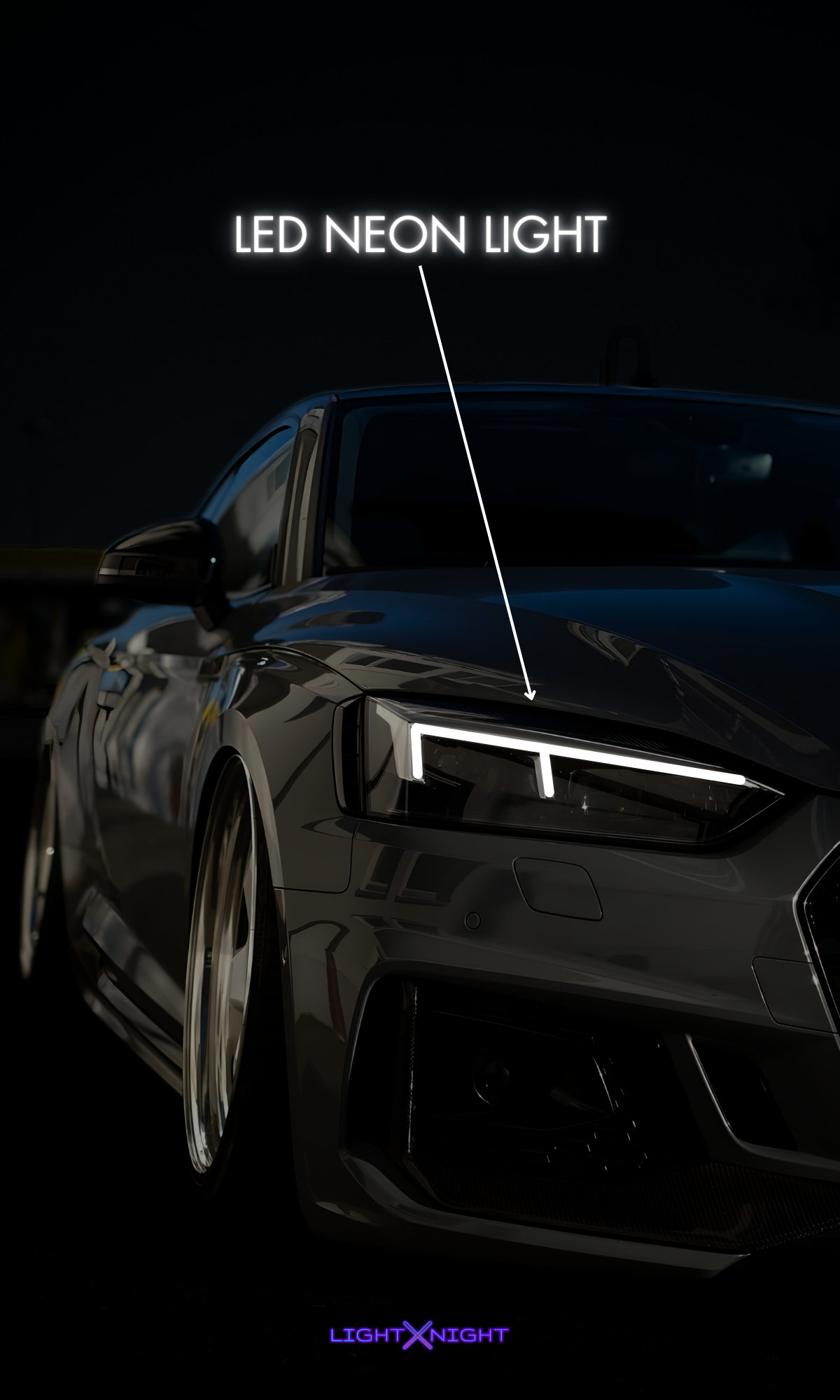 Audi RS5 B9 Neon Poster