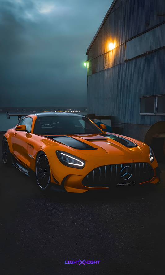 AMG GT Neon Poster