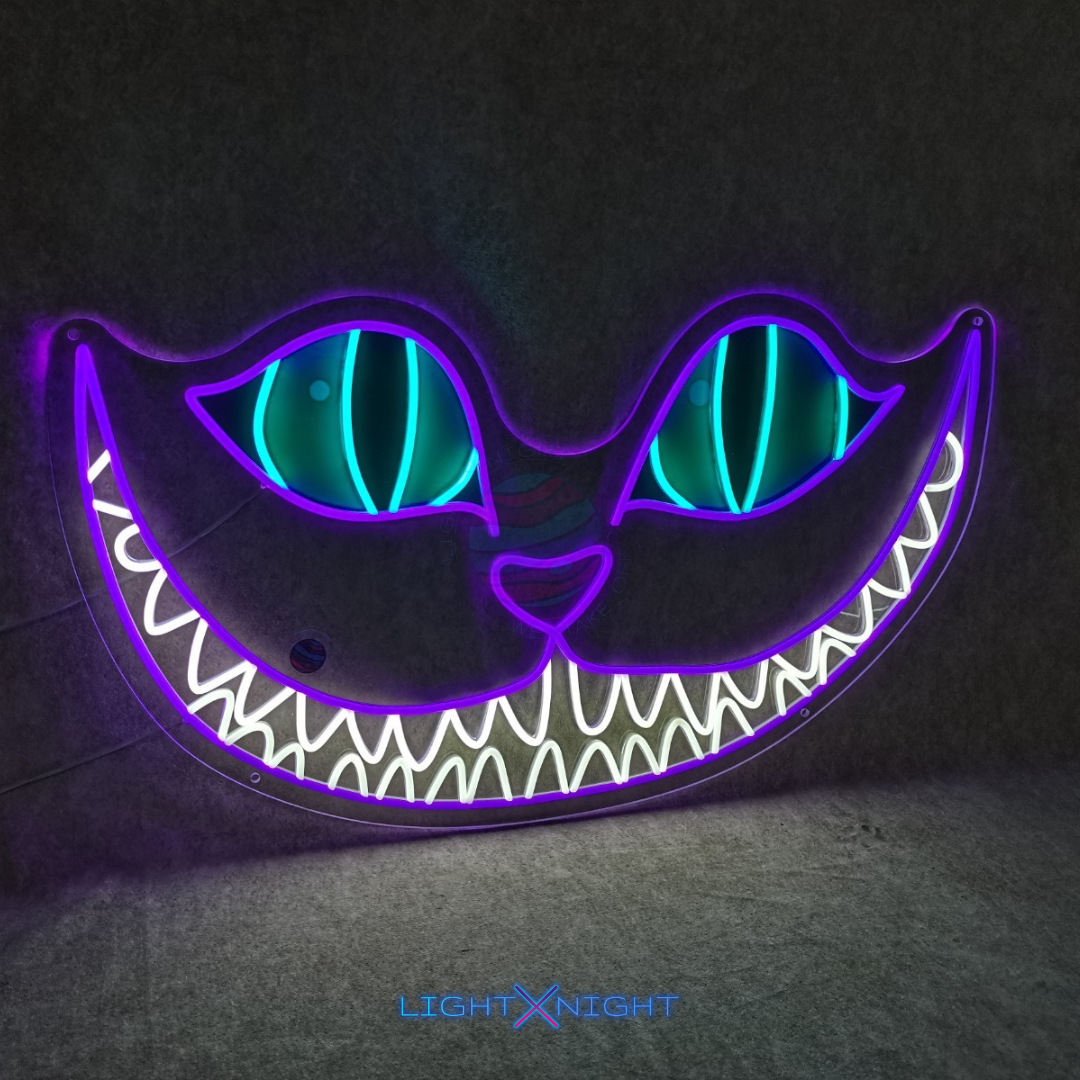 Cheshire Cat Neon Sign