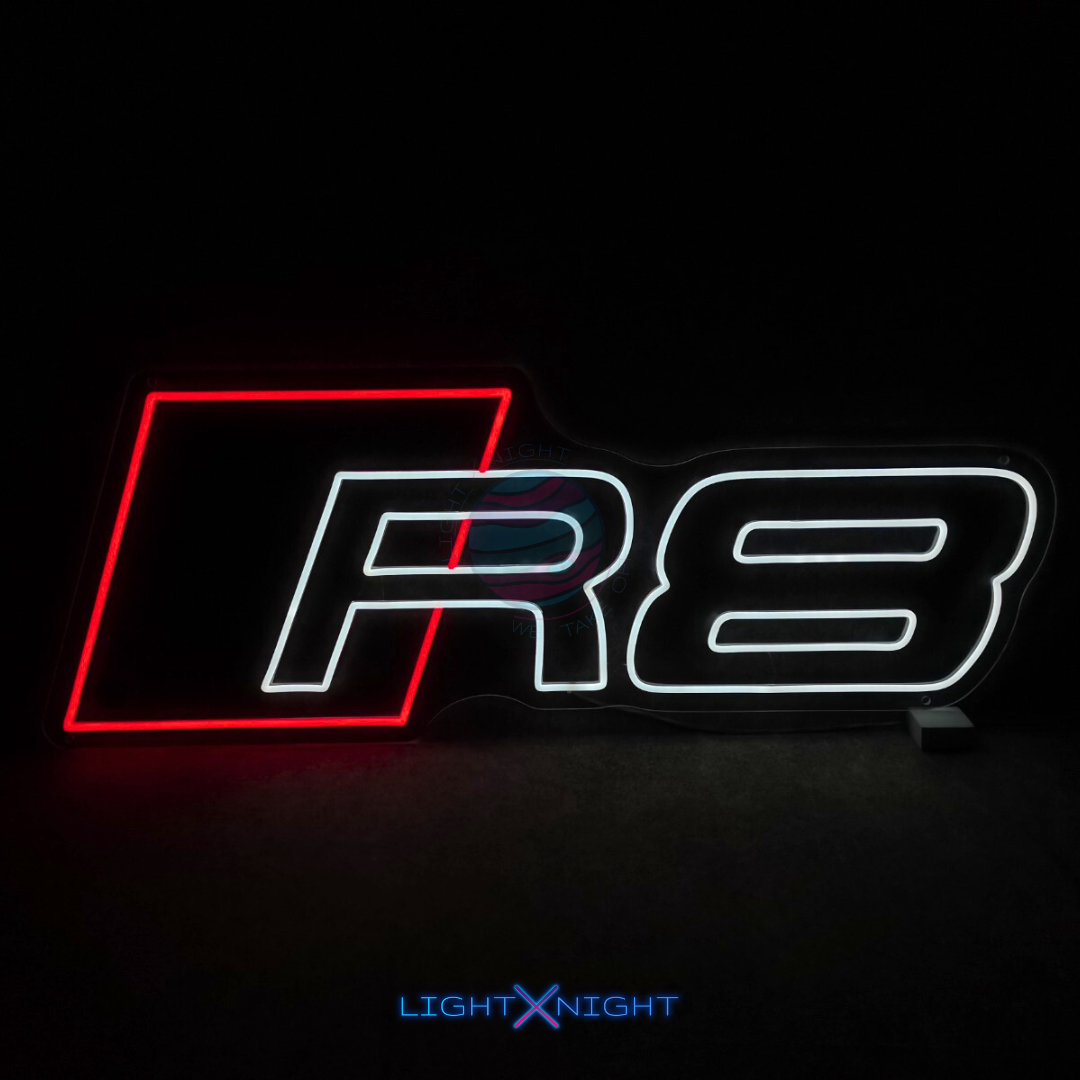 Audi R8 Led Neon Sign, Audi R8 Neon Light, Light X Night Audi R8 Neon Sign