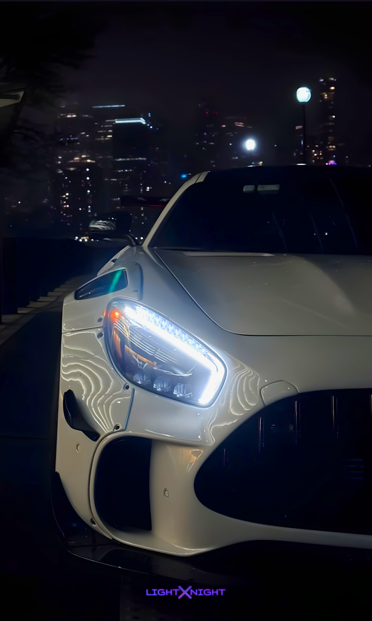 Mercedes AMG GT Coupe Neon Poster