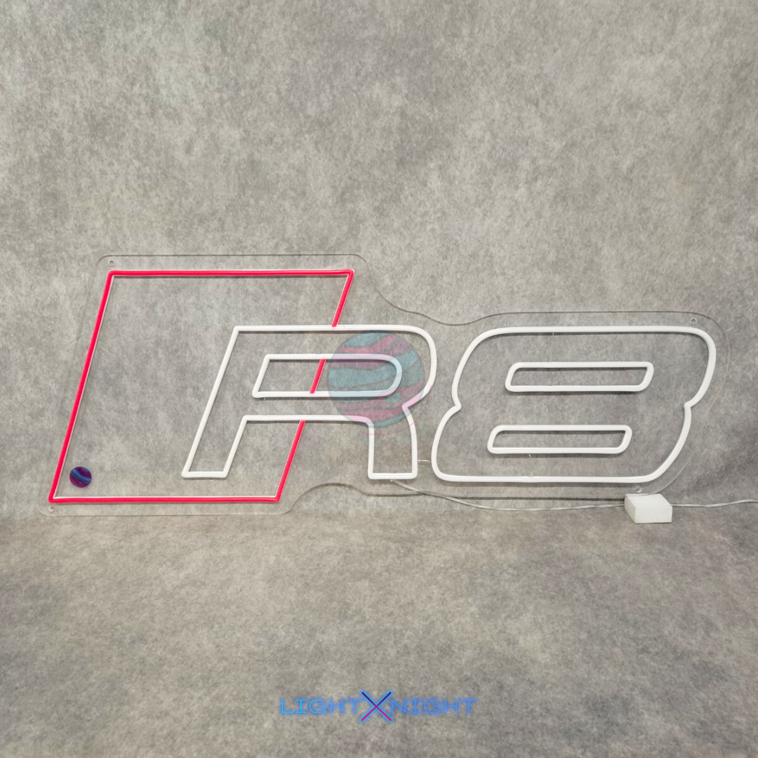 Audi R8 Led Neon Sign, Audi R8 Neon Light, Light X Night Audi R8 Neon Sign
