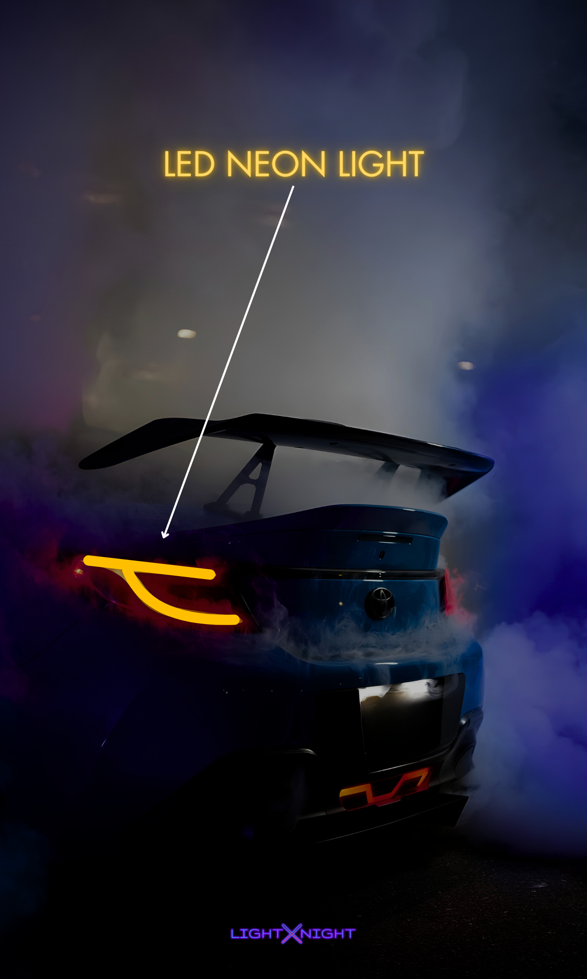 Toyota GR86 Rear Neon Poster