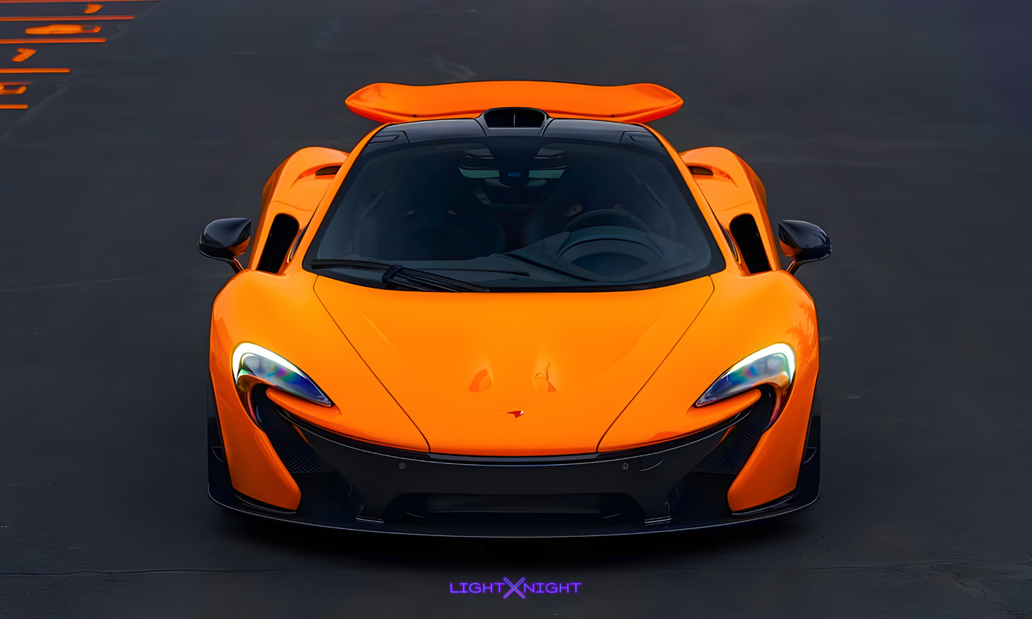 McLaren P1 Horizontal Neon Poster