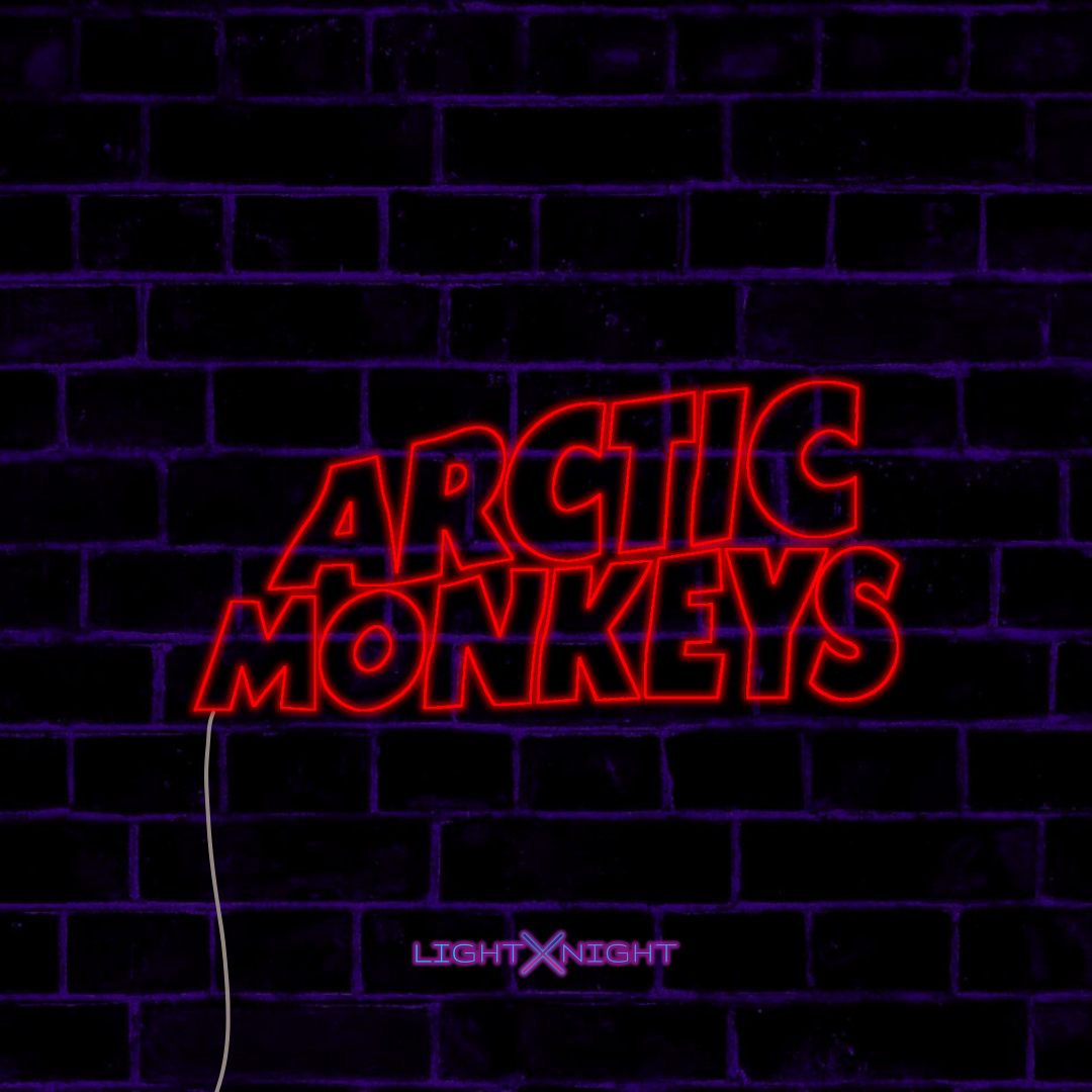 Arctic Monkeys Font Neon Sign