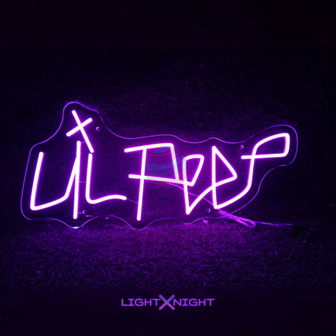 Purple light sign hotsell