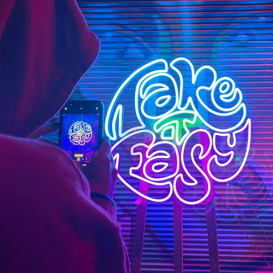 Take It Easy Neon Sign