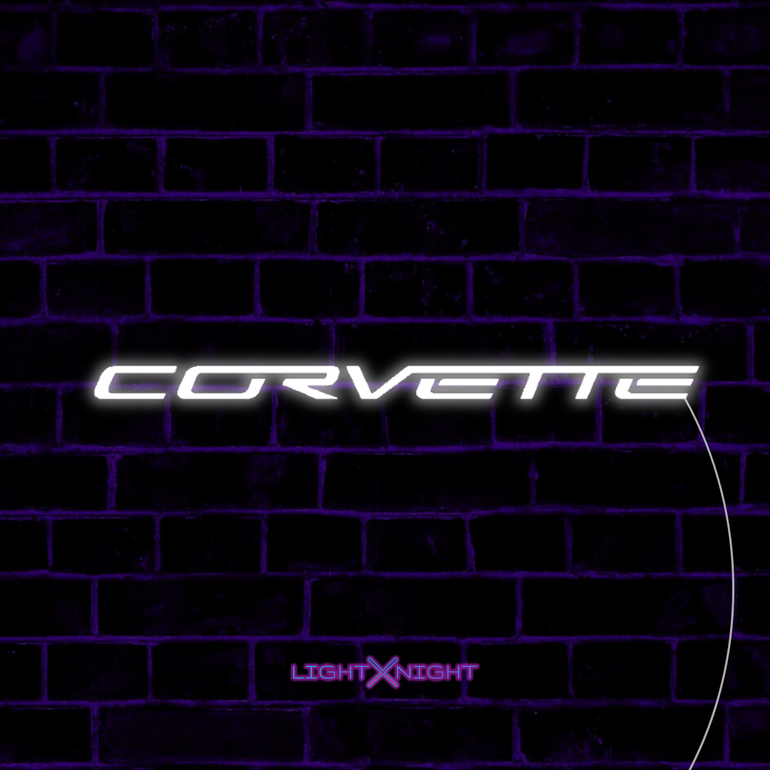 Corvette Font Neon Sign