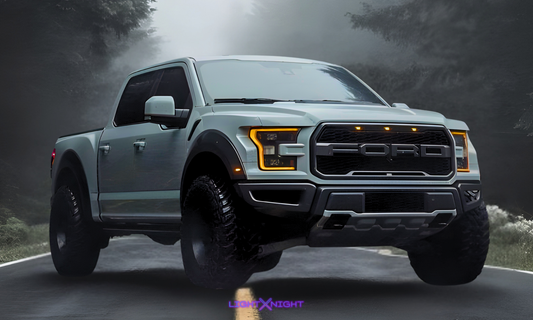 Ford F-150 Raptor Horizontal Neon Poster