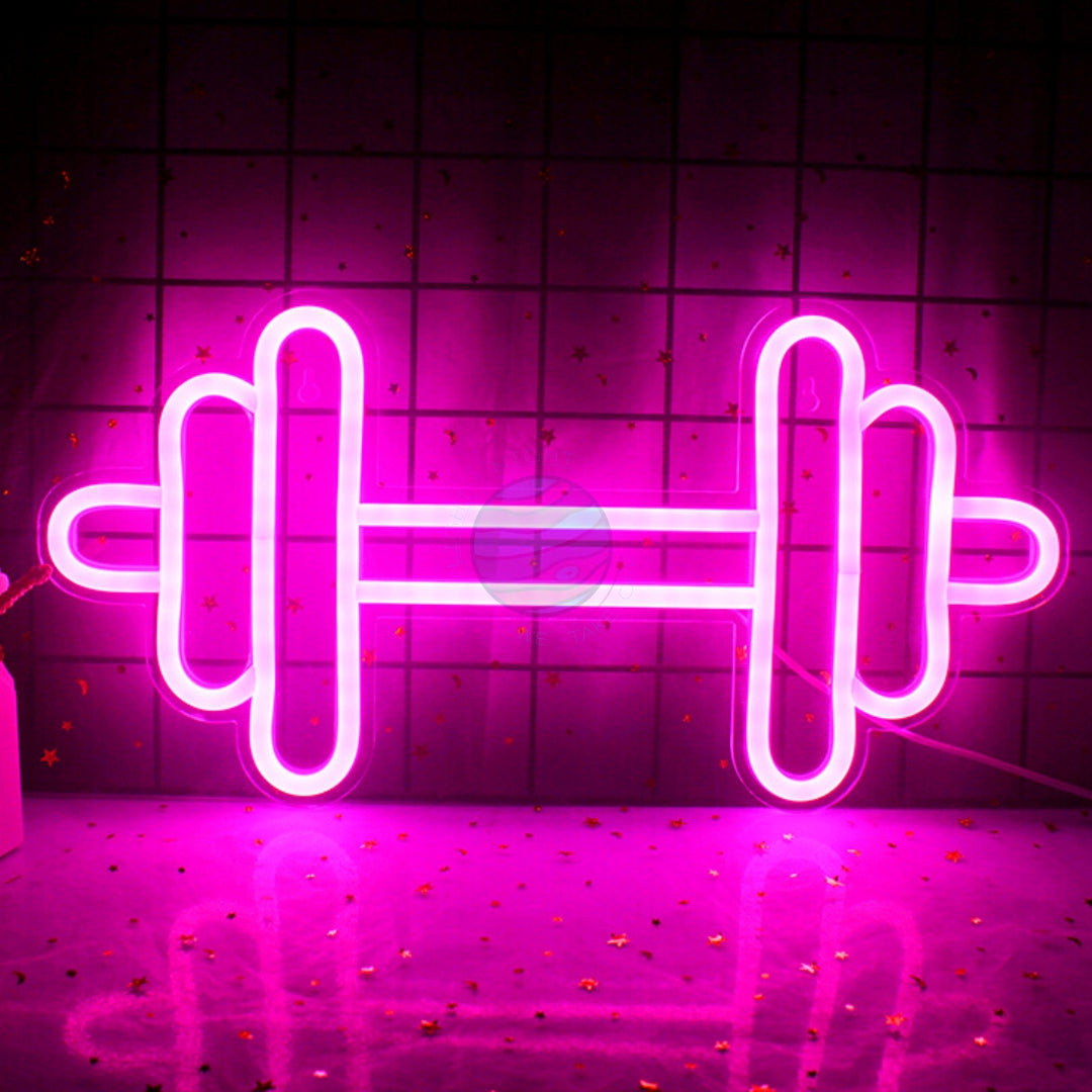 "Dumbbell" Neon Sign