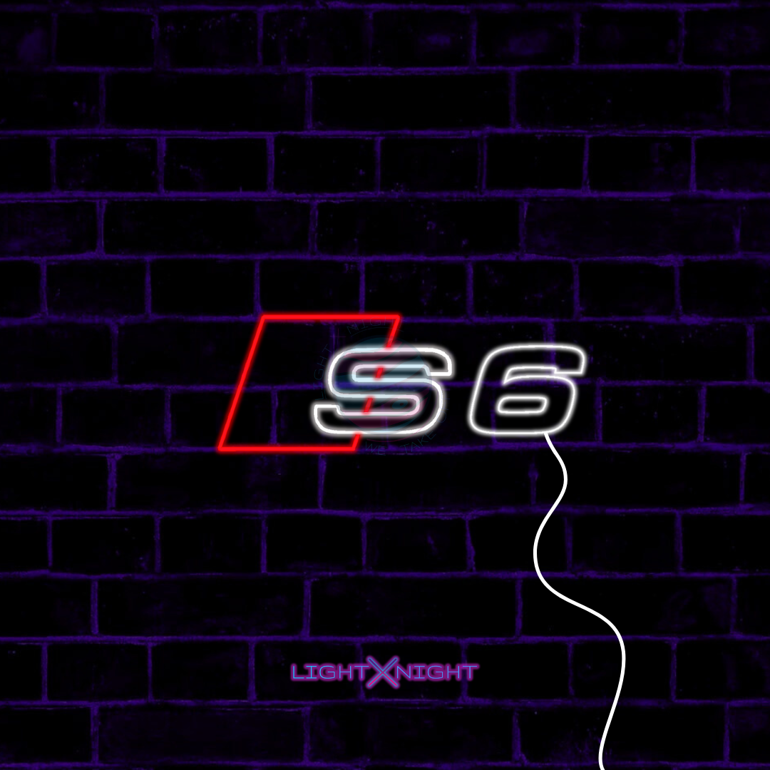 Audi S6 Led Neon Sign, Audi S6 Neon Light, Light X Night Audi S6 Neon Sign