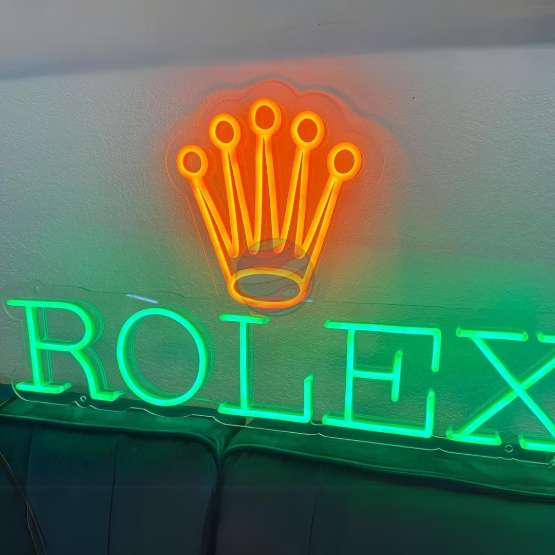 Rolex Led Neon Sign, Rolex Neon Light, Light X Night Rolex Neon Sign