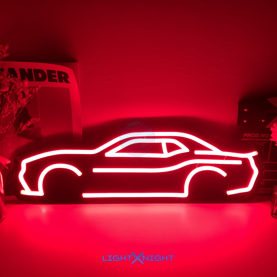 Dodge Challenger Silhouette Neon Sign – Light X Night