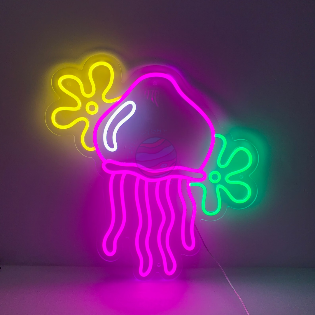 Fun Blue Spongebob Squarepants Inspired Jellyfish shops LED Night Light Room Decor