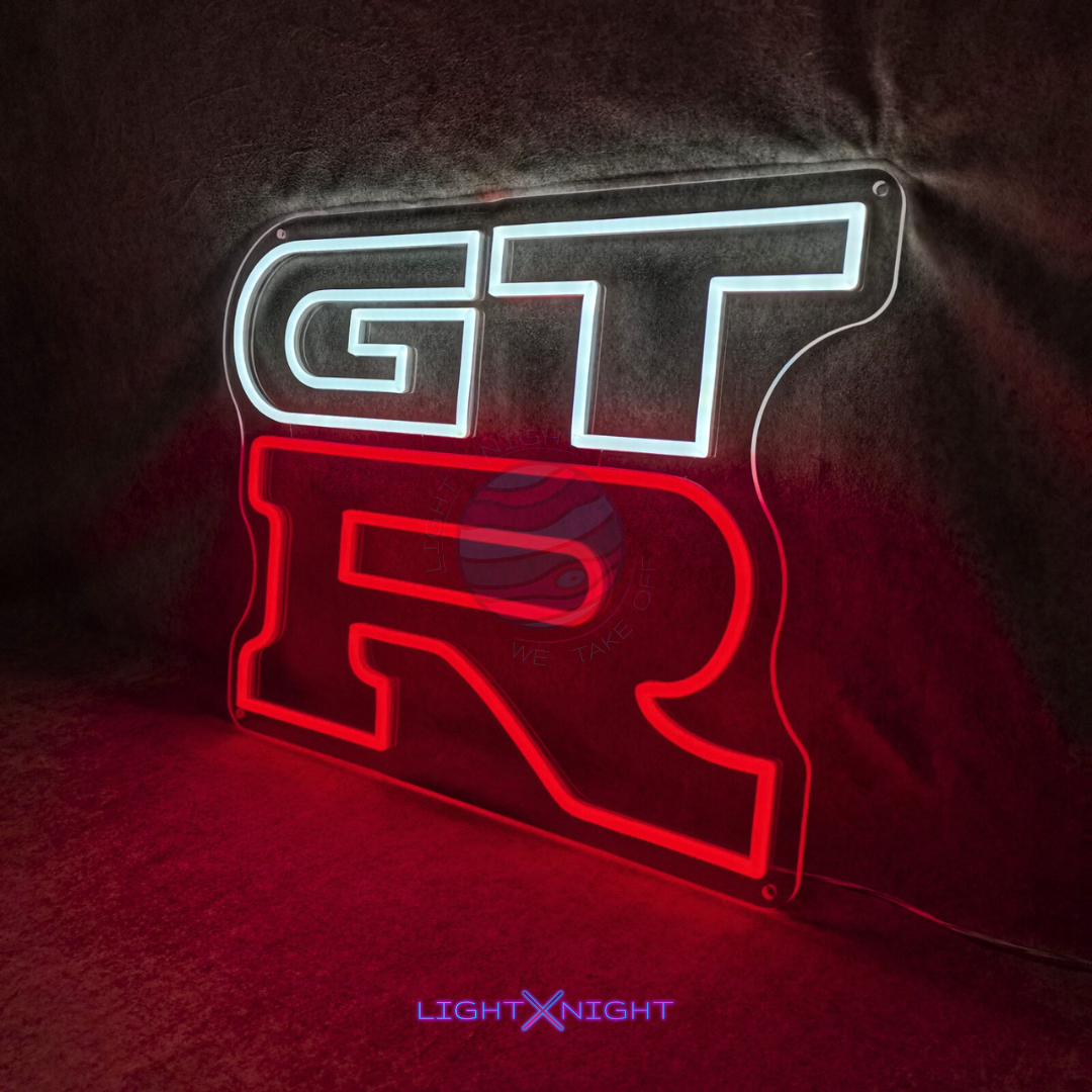 GTR Led Neon Sign, GTR Neon Light, Light X Night GTR Neon Sign