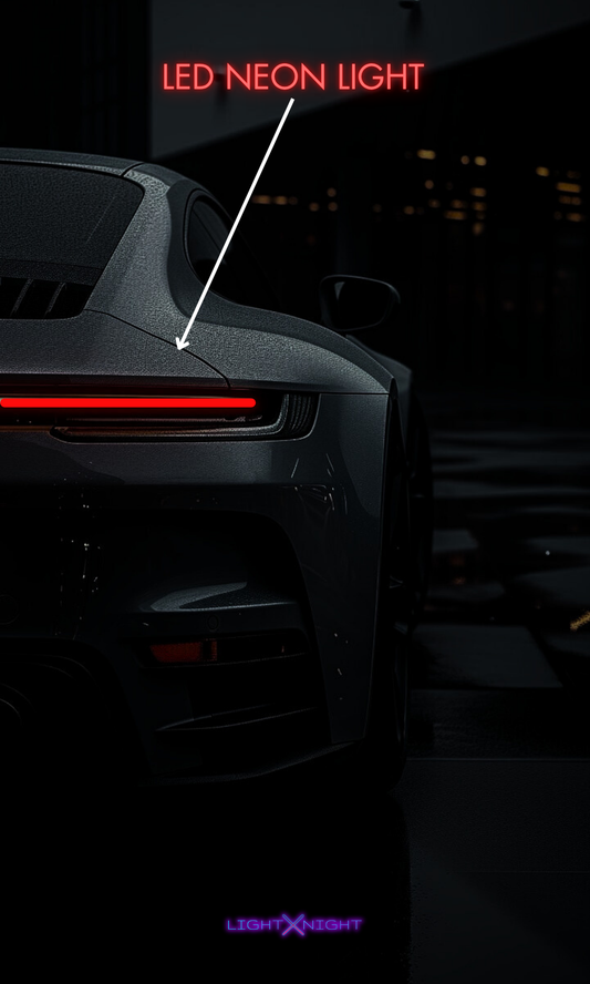 Porsche 911 GT3 Neon Poster