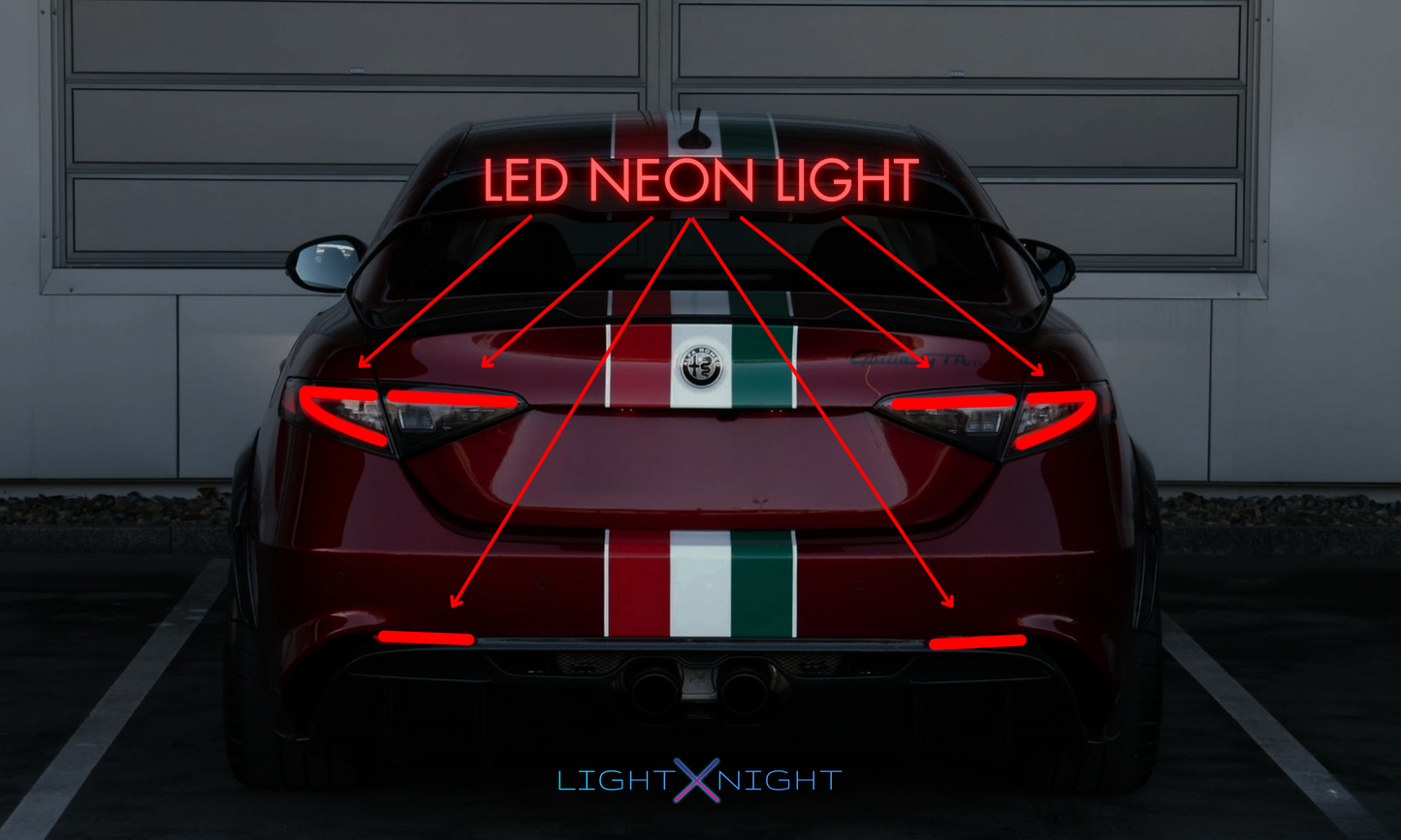 Alfa Romeo Neon Poster