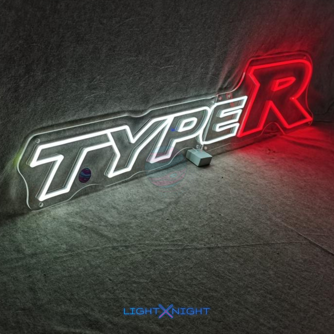 Type R Neon Sign, Type R Led Sign, Type R Merchandise, Type R Led Neon Sign