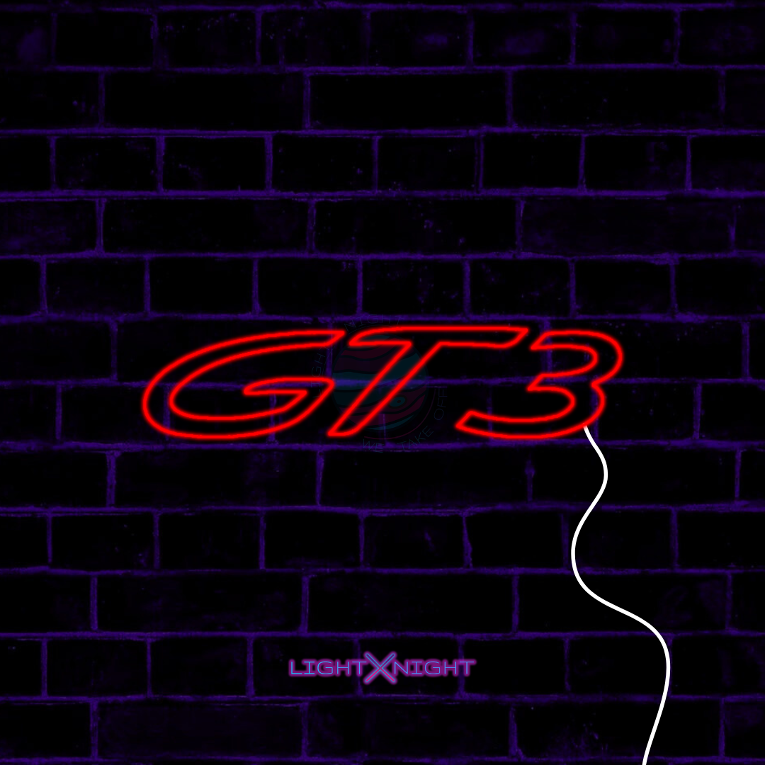 Porsche GT3 neon wall light