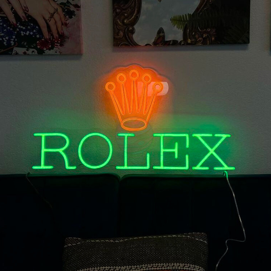 Rolex Led Neon Sign, Rolex Neon Light, Light X Night Rolex Neon Sign