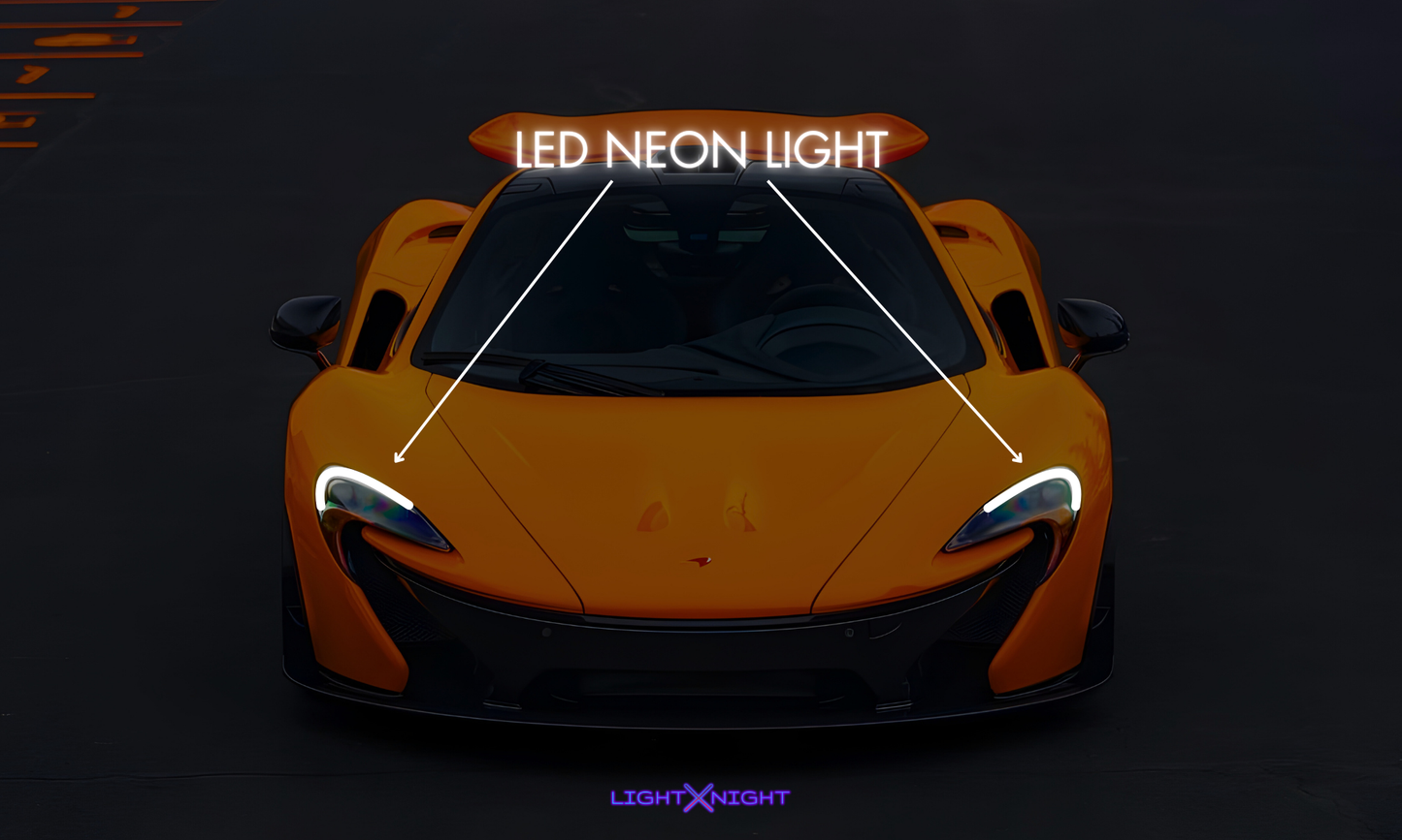 McLaren P1 Horizontal Neon Poster