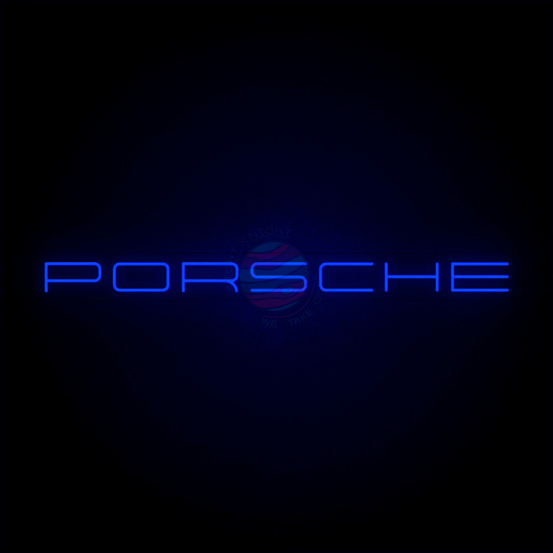 Porsche Led Neon Sign, Porsche Neon Light, Light X Night Porsche Neon Sign\