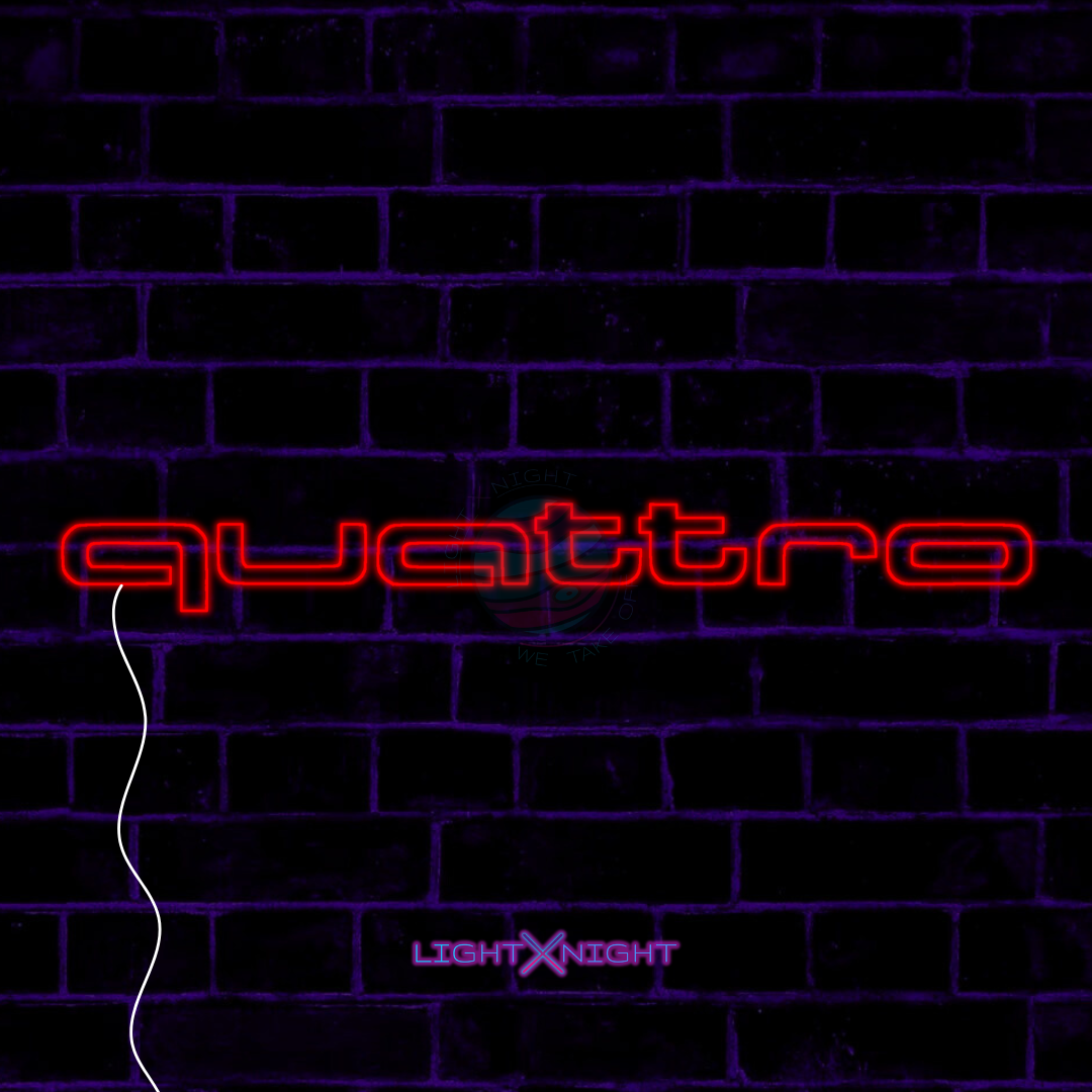 Audi Quattro Neon Sign