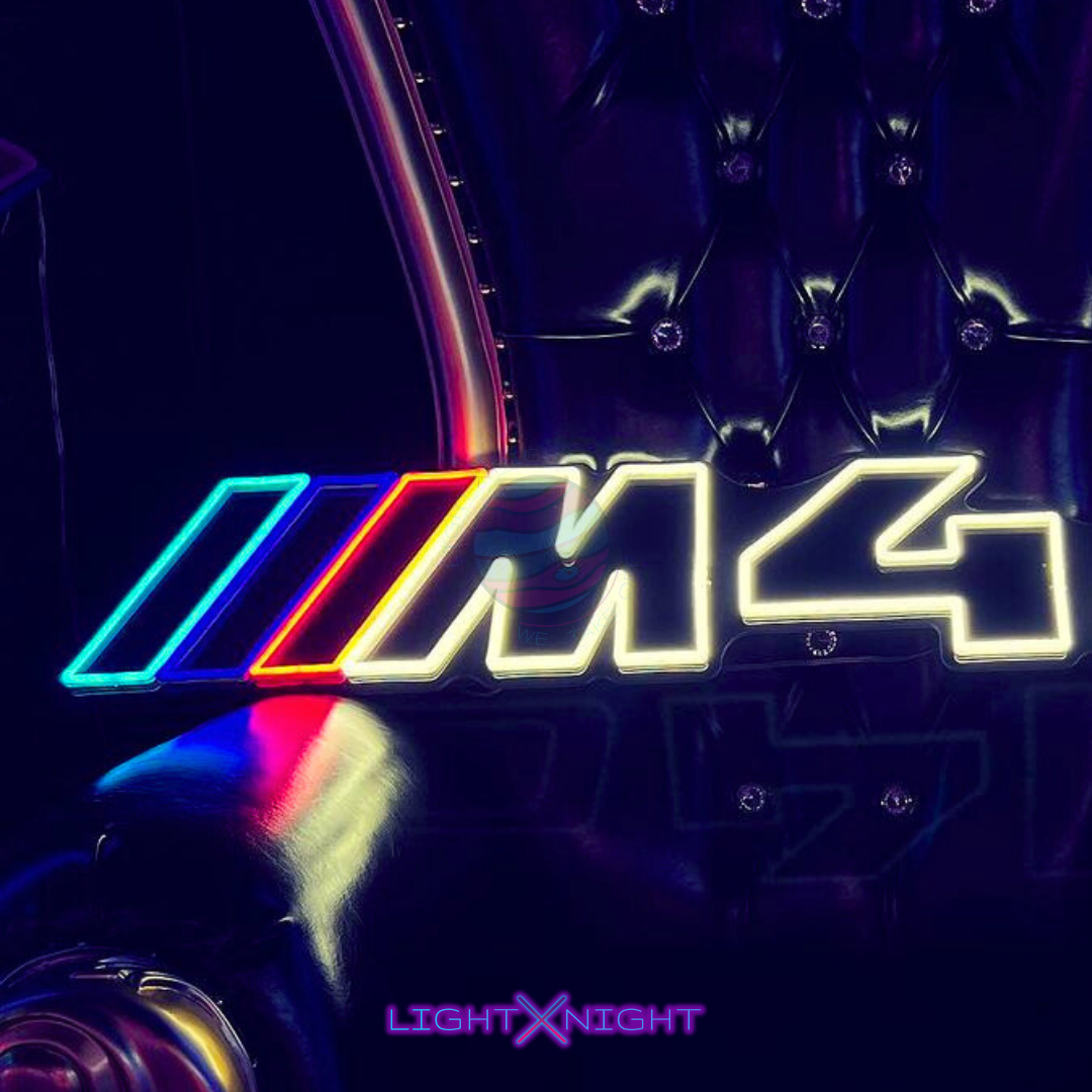 BMW M4 Neon Sign, BMW M4 Led Neon Sign, BMW M4 Neon Light, BMW M4 Decoration, BMW M4 Merchandise