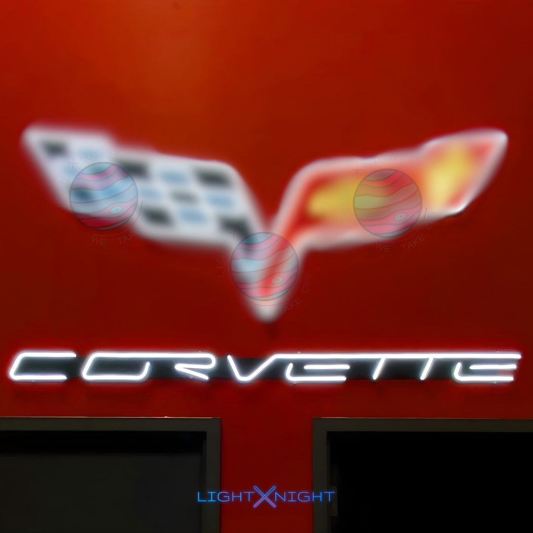 Corvette Font Neon Sign