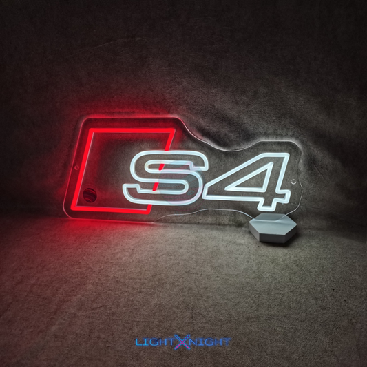 Audi S4 Led Neon Sign, Audi S4 Neon Light, Light X Night Audi S4 Neon Sign