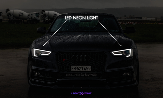 S5 Quattro Neon Poster