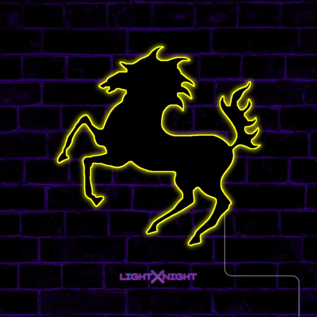 Stuttgart Horse 2 Neon Sign