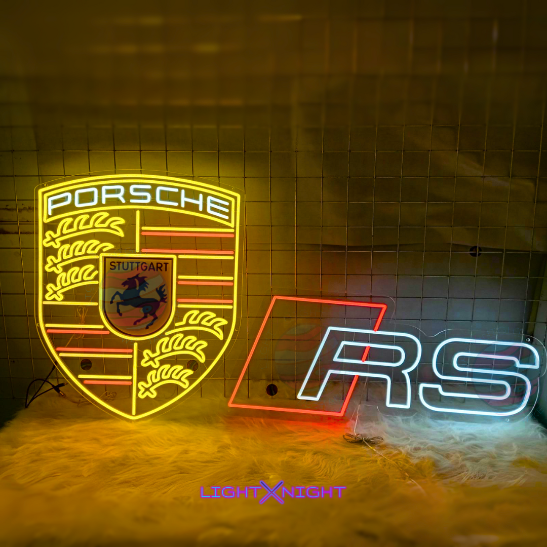 Audi RS Led Neon Sign, Audi RS Neon Light, Light X Night Audi RS Neon Sign