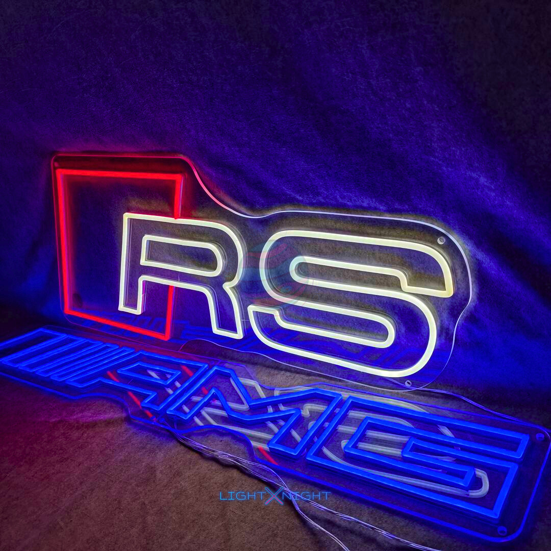 AMG Neon Sign, AMG Led Neon Sign, AMG Mercedes Decoration, AMG Neon Light