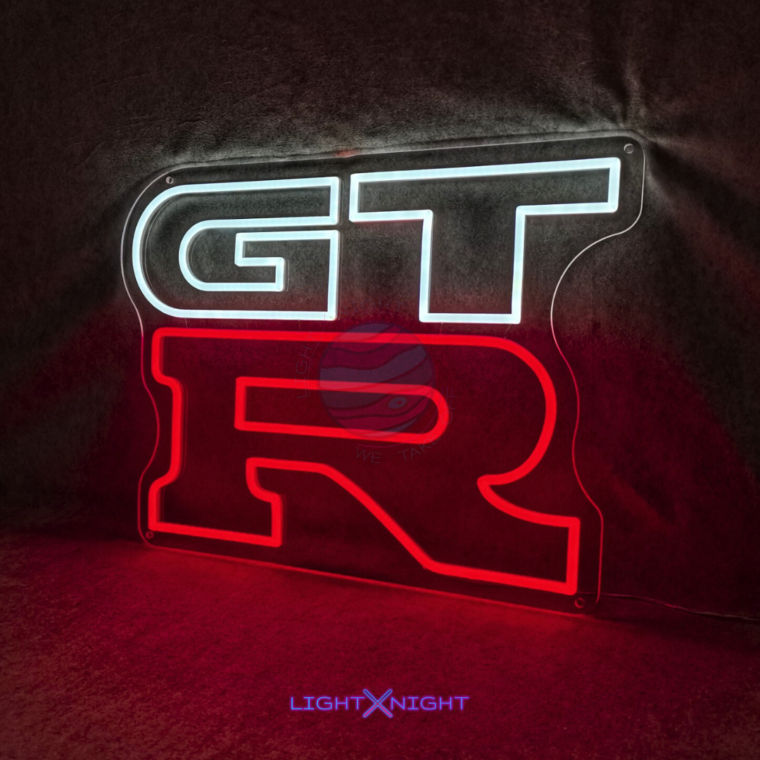 GTR Led Neon Sign, GTR Neon Light, Light X Night GTR Neon Sign