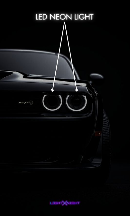 Dodge Challenger SRT Hellcat Neon Poster