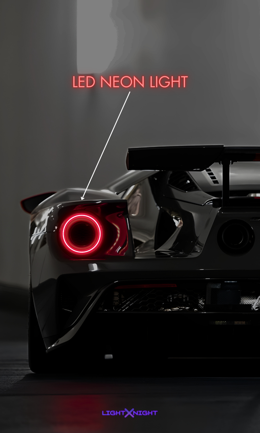 Ford GT Rear Neon Poster