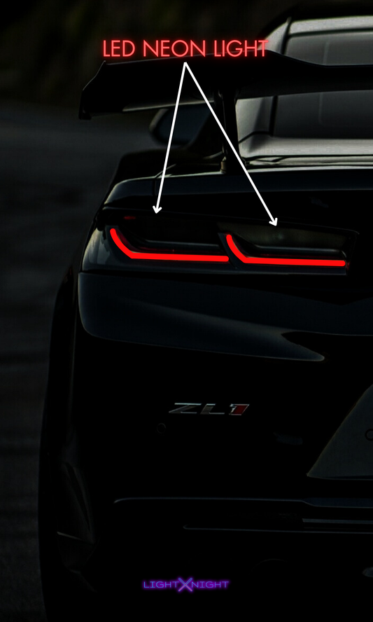 Chevrolet Camaro Rear Neon Poster