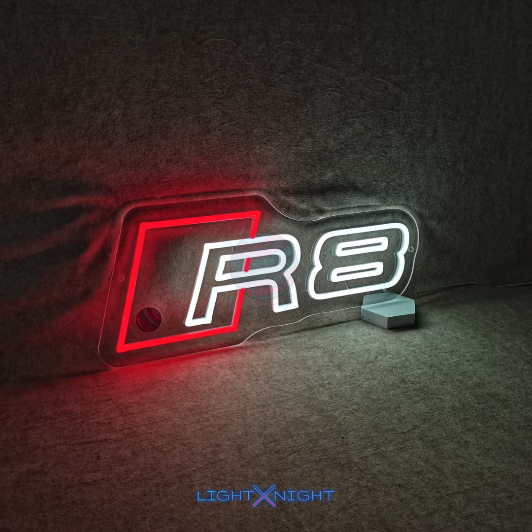 Audi R8 Led Neon Sign, Audi R8 Neon Light, Light X Night Audi R8 Neon Sign