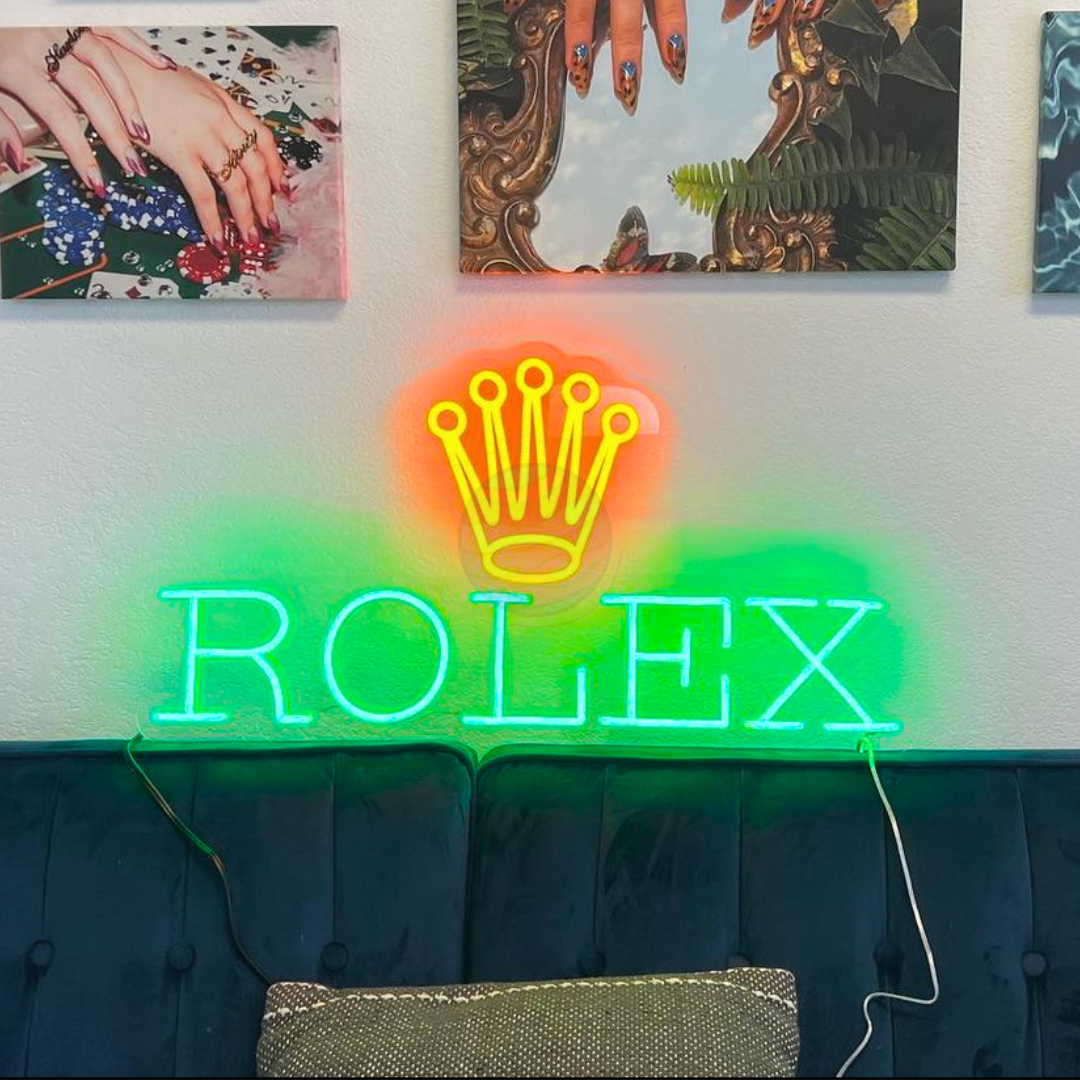 Rolex Led Neon Sign, Rolex Neon Light, Light X Night Rolex Neon Sign