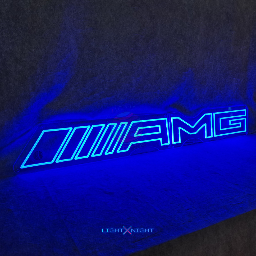 AMG Neon Sign, AMG Led Neon Sign, AMG Mercedes Decoration, AMG Neon Light